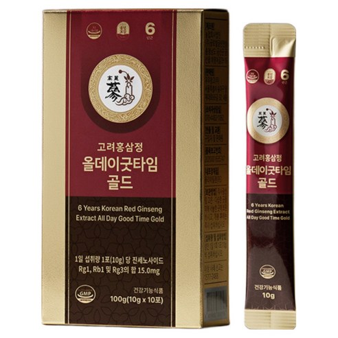 풍년보감 6년근 고려홍삼정 올데이굿타임 골드 30포 세트 + 쇼핑백, 300g, 6세트