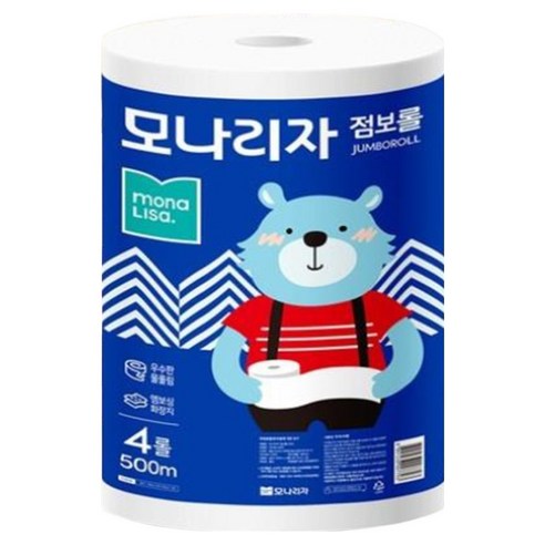 모나리자 1겹 점보롤, 500m, 4개입, 1개