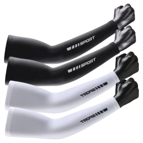 올웨이즈굿 여름 남성 자외선차단 기능성 스포츠 쿨토시 2p, 2세트, 블랙+화이트