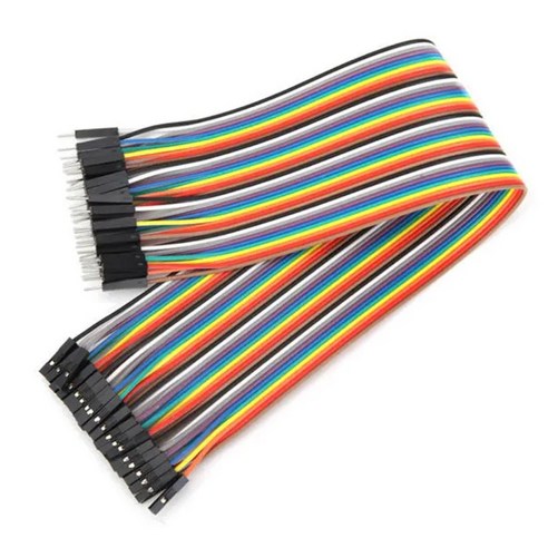 JK 브레드보드 점퍼선 점퍼 케이블 M/F 40P 와이어 암 수 아두이노 40가닥 DIY, 30cm, 10개