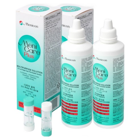 메니콘 메니케어 플러스 하드렌즈 드림렌즈 다목적액, 2개, 250ml