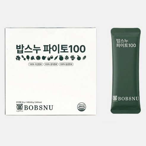 서울대 밥스누 파이토 100 생식 (30g x 14포) 1박스 솔직 후기 | 실사용자 리뷰 분석 썸네일