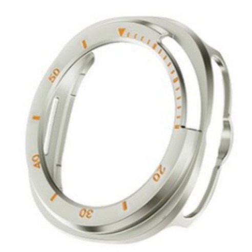 오르몽트 갤럭시워치8 클래식 PC 범퍼 커버 케이스 46mm 호환 보호커버 보호케이스 초경량, 워치8 클래식 46mm, 티타늄 골드O