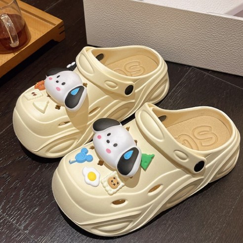 비브온 푹신한 여성 키높이 통굽 슬리퍼