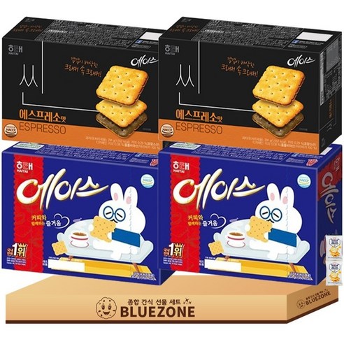 [블루존] 에이스 곽과자 세트 에이스364g 2개 에이스 씬 에스프레소맛291g 버크20g, 1.31kg, 1박스