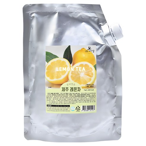 아빠랑 유기농 설탕으로 만든 제주레몬차 1kg, 1개, 1개입