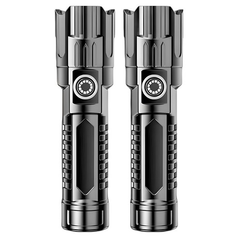Alwanking 초강력 led 손전등 독일 심지 미니 휴대용 후레쉬 초경량, 2개