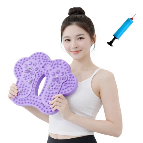 아크배라 에어 발지압 스텝퍼 홈트 하체운동 발마사지 지압매트, 퍼플