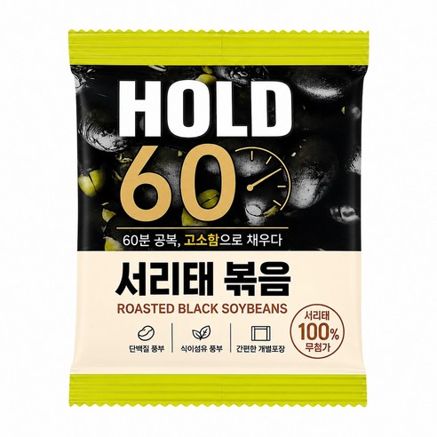 [홀드60]열풍으로 볶은 100% 서리태 볶음 무첨가 고소한 볶은콩 콩 뻥튀기 검정콩볶음 30~35봉, 1개, 300g