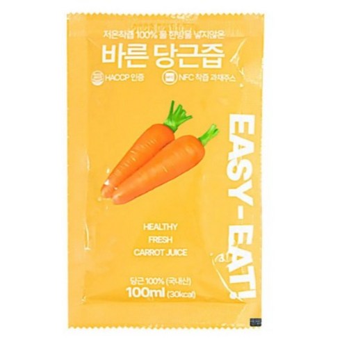 김재식박사의 저온착즙100% 더 진한 당근즙, 30개, 100ml