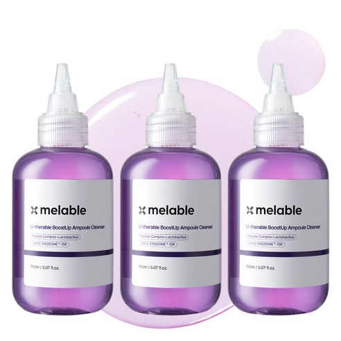 메라블 유쎄라블 부스트업 탄력 리프팅 앰플 클렌저, 3개, 150ml