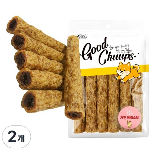 굿츕스 크랜베리, 치킨베리 스틱, 180g, 2개