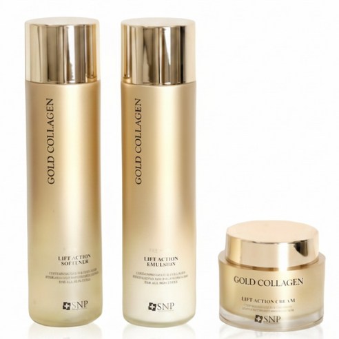 SNP 프리미엄 골드 콜라겐 리프트액션 토너150ml +로션150ml +... 솔직 후기 | 피부 타입별 분석 썸네일