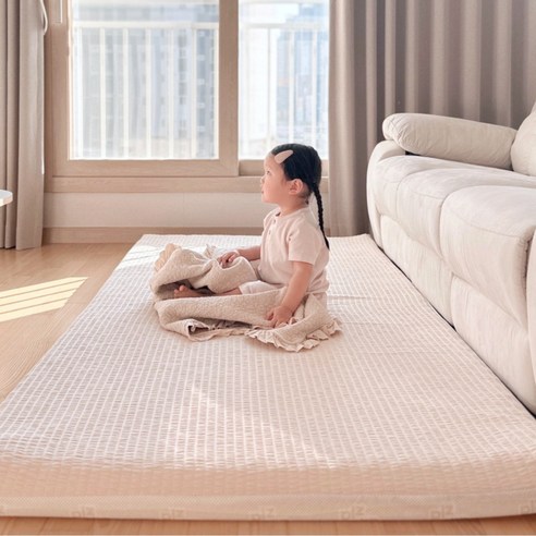 토퍼매트리스 침대 바닥 토퍼 메모리폼 슈퍼 싱글 매트리스 연베이지, 연베이지, 싱글100 × 8cm, 싱글100 × 8cm 섬네일