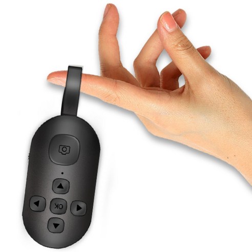 카토 휴대폰 셀카봉 블루투스 리모컨 7버튼 멀티기능 (사진촬영/동영상/전자책/드라마감상) 스마트폰 호환, 1개, 블랙