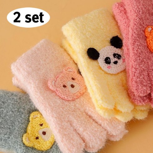 뽀뽀뽀 아동복 유아 고미고미 포그니 장갑 2개 1~3세용 아동 베이비 아가 여아 남아 터치 단체 선물