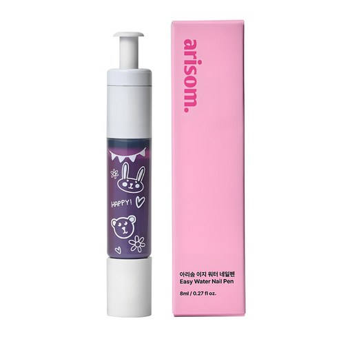 아리솜 워터 네일펜 수성 유아 어린이 키즈 네일 매니큐어