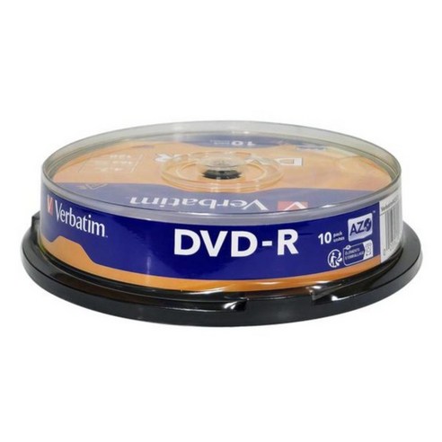 버바팀 DVD-R 10P CAKE 4.7GB 16배속 10장 공디스크, 1개, [케익통/10매]