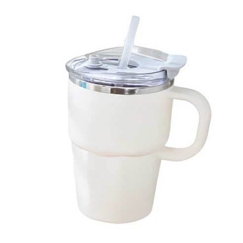 레디박스 캠핑 감성 휴대용 스텐 텀블러 맥주잔 음료잔, 화이트, 1개, 600ml