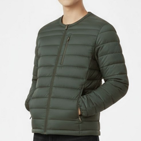 김영주 스포츠 남성 웰론 데일리 라운드 경량 패딩 점퍼