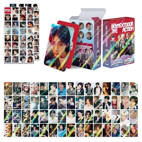 보이넥스트도어 더액션 보넥도 총124pcs 홀로그램 포토카드 60장 스티커 64장 다꾸 선물 소장용, 124개, THE ACTION(더액션)
