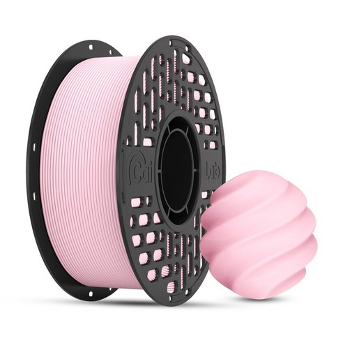 CaiLab 고강도 고탄성 PLA+ 3D 프린터 필라멘트 1.75mm 노즐 막힘 없는 선경 안정성 1kg | 뱀부랩 3D 프린터(P1S P2S A1 H2D등) 호환, 벚꽃 분홍색, (PLA)