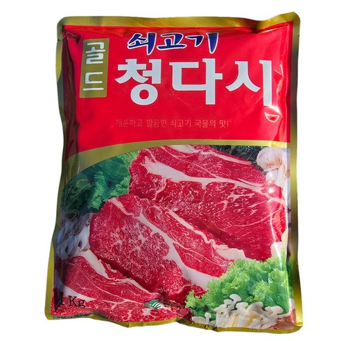 한정성 업소용 대용량 가성비 조미료 청다시 골드, 1개, 1kg