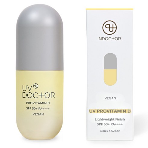 앤닥터 UV 프로비타민D 비건 에센스 선크림 (SPF50+), 45ml, 1개 - 선케어/선크림/선로션