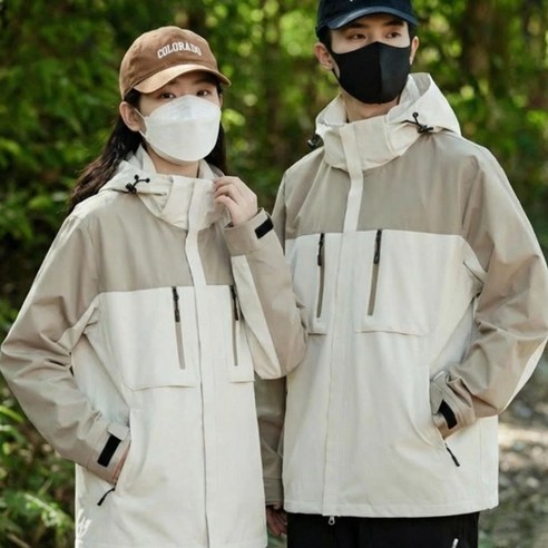 ZAJA 남녀공용 춘추 바람막이자켓 아웃도어 등산복 방풍방수방한점퍼