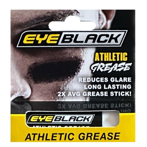 EYEBLACK 프로스포츠 K-시리즈 그리즈 스틱 1팩 눈부심방지 SFX 페이스페인팅 햇볕차단 야구 축구 등산 낚시 럭비 배구 야외스포츠, 1개, 블랙