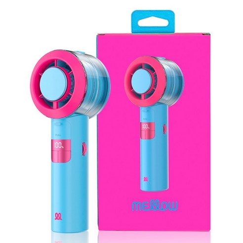 데코아르 미스트 100단 핸디 선풍기 (대용량 배터리 4500mAh), 스카이, TKC-10062