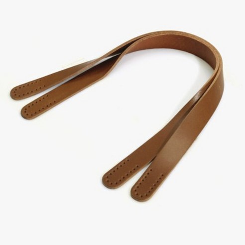 내추럴 고급 통가죽 토트백용 뜨개 퀼트 손잡이끈 가방핸들, 2개, 탄