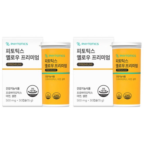 피토틱스 옐로우 프리미엄 유산균 15g, 30정, 2개