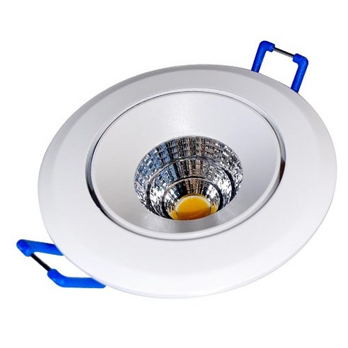 원탑 LED 다운라이트 COB 회전형 65mm(2.5인치) 매입등 8W 할로겐 MR16, 1개, 주광색(하얀빛)