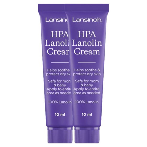 [정품] 란시노 HPA 라놀린 니플 유두보호 크림, 10ml, 2개