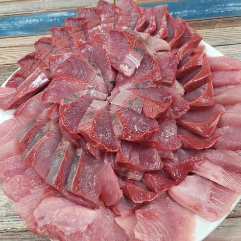 먹깨비)자연산방어회필렛 300g 국내산 방어필렛 300g 6-8kg 방어작업