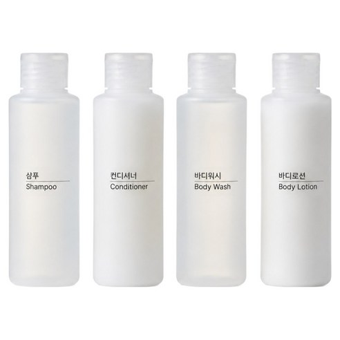 데이로움 원터치 똑딱 용기 100ml, 4개