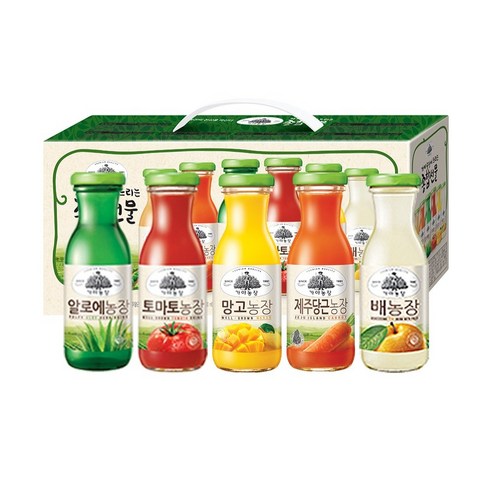 가야농장 주스 6종 종합선물세트, 180ml, 12개