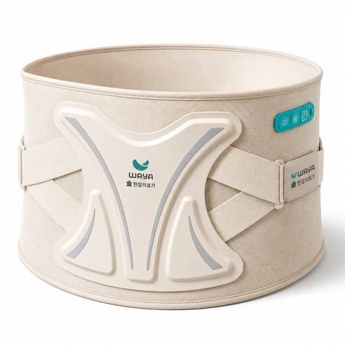 한일의료기 무선 온열 허리 찜질기, 아이보리, W-Massager2