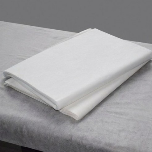더더스몰 배개시트 일회용 방수 위생 시트 50 x 70cm 부직포 왁싱용시트, 흰색, 200개