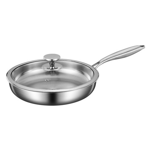 Majesun 316 스테인리스 통3중 인덕션 겸용 스텐 후라이팬 무코팅 프라이팬, 1개, 28cm