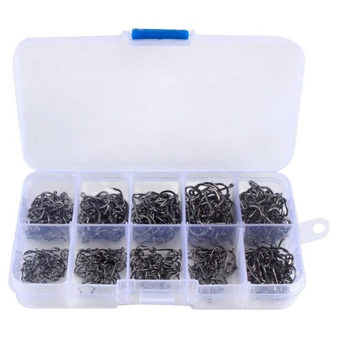 [쿠팡] 브라브맥 고탄소 강철 띠에 달린 가시형 낚시 바늘 400p (와우5,500원/무료)