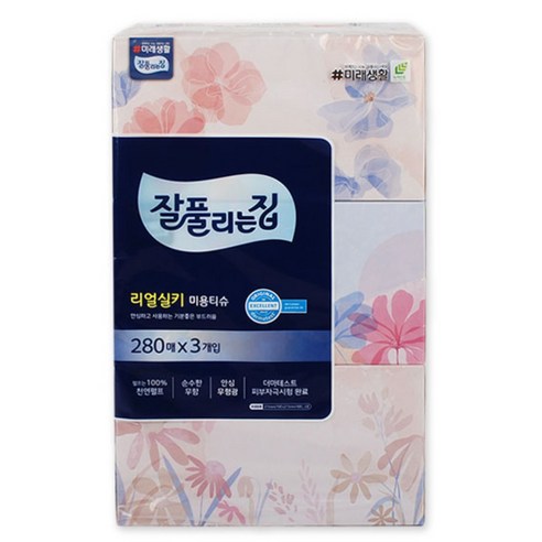 잘풀리는집 천연펄프 미용티슈 2겹 280매입, 3개 솔직 후기 | 실사용자 리뷰 분석 썸네일