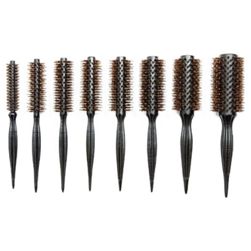 다주자 골드 포킹 볼륨 스타일링 라운드 롤빗 전문가용 빗, 1개, 6호