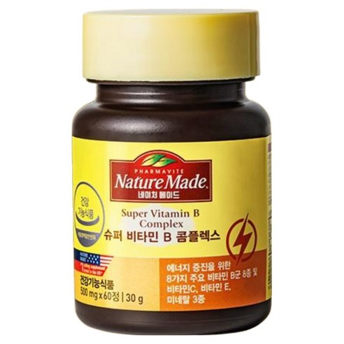 네이처메이드 슈퍼 비타민B 콤플렉스 30g 60정, 1개 이미지