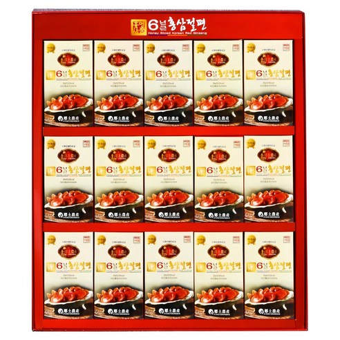 금산인삼 수삼 홍삼 6년근 홍삼절편 15입 + 쇼핑백 - 홍삼/인삼 | 쿠팡