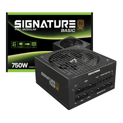 AONE 시그니처 750W 80PLUS 브론즈 풀모듈러 베이직 블랙 ATX 3.1 PC파워