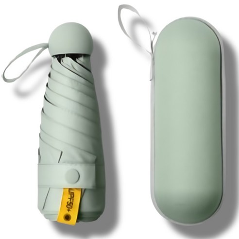 오묘마켓 | 초경량 초소형 UV차단 암막 5단 접이식 마카롱 휴대용 우양산