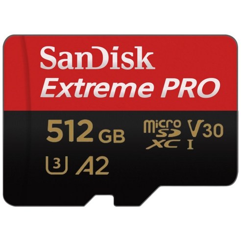 샌디스크 마이크로SD카드 Extreme PRO 익스트림 프로 SDSQXC + SD카드 케이스, 1개, 512GB