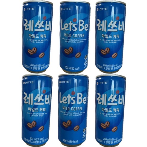 레쓰비 마일드 캔커피, 200ml, 6개 200ml × 6개, 200ml × 6개 섬네일